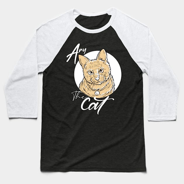 Cat Life Is Purrfect Baseball T-Shirt by ArtRoute02